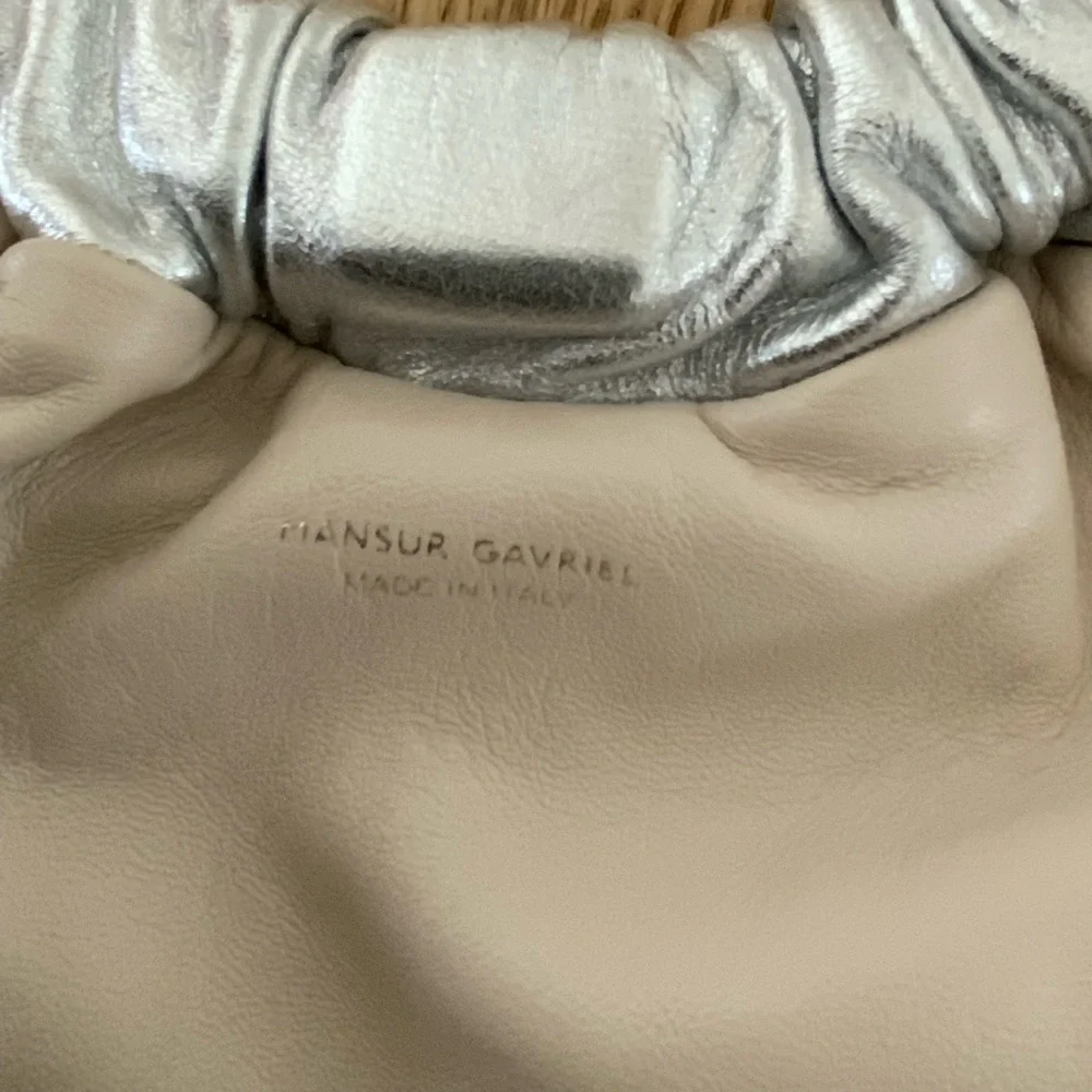 Mansur Gavriel Mini Cloud Clutch - Silver - Picture 9 of 11